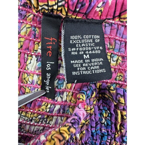 Fire Los Angeles Convertible Skirt Womens Medium Paisley Floral Boho Tube Top - Picture 3 of 7